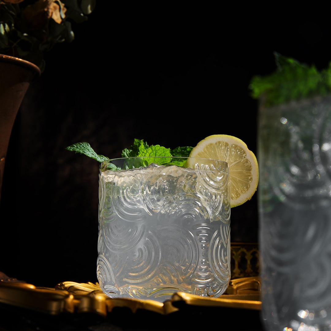 Gatsby Tumbler Drinking Glass | Set of 2