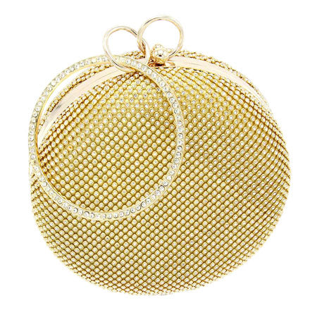 Bling Round Evening Tote Crossbody Bag by Madeline Love