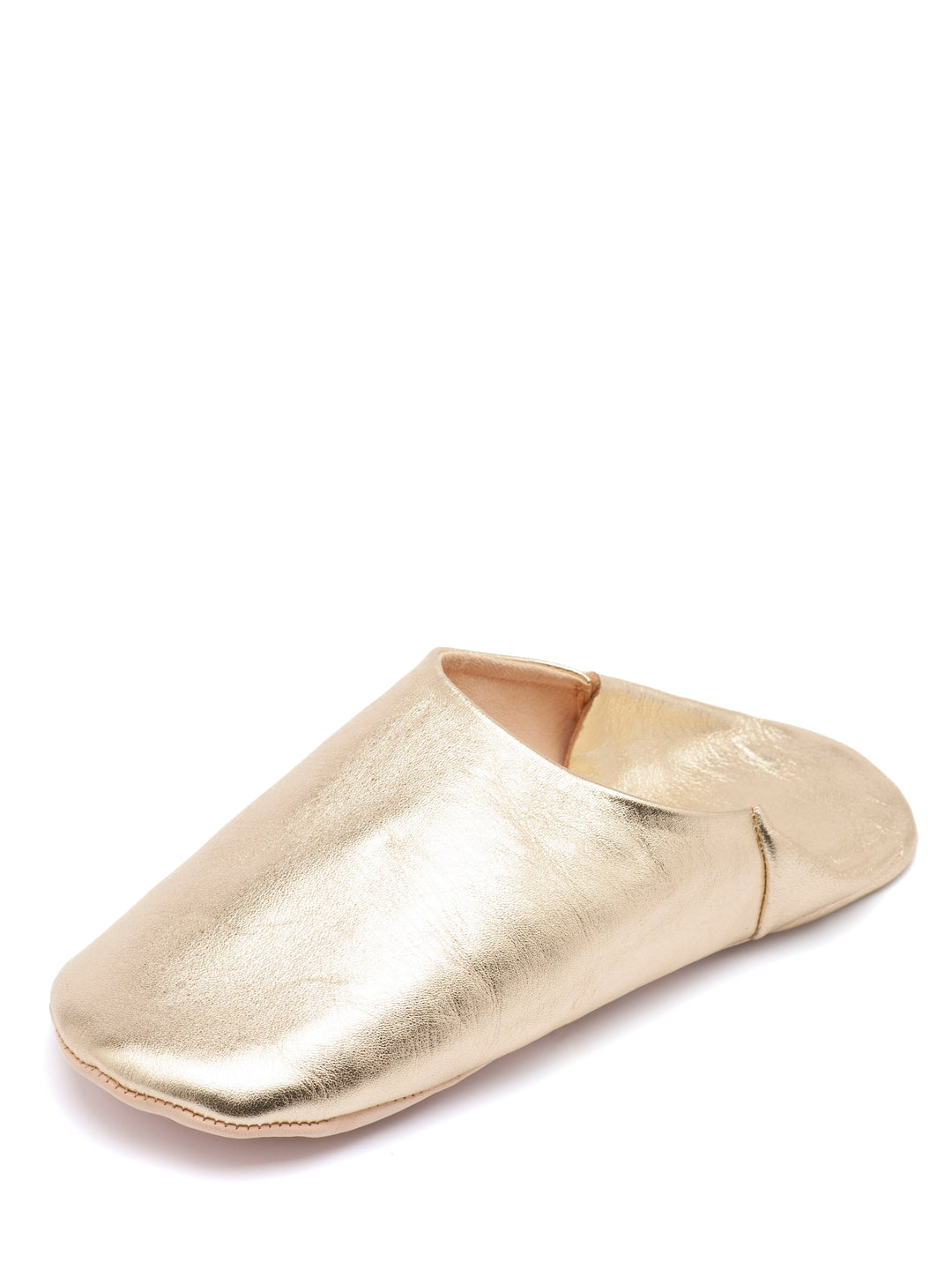 Gold Elegance - Leather Slippers by Faz