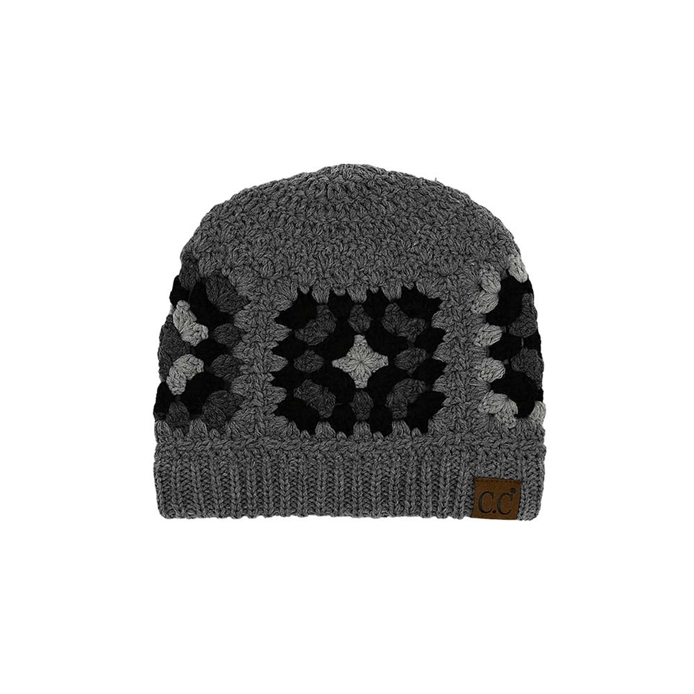 C.C Multi Color Crochet Beanie by Madeline Love
