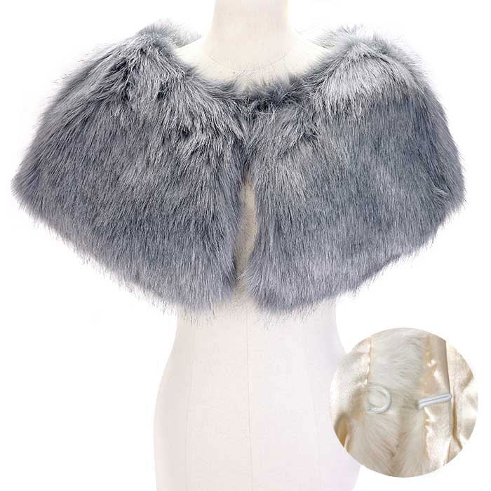 Faux Fur Cape Scarf by Madeline Love