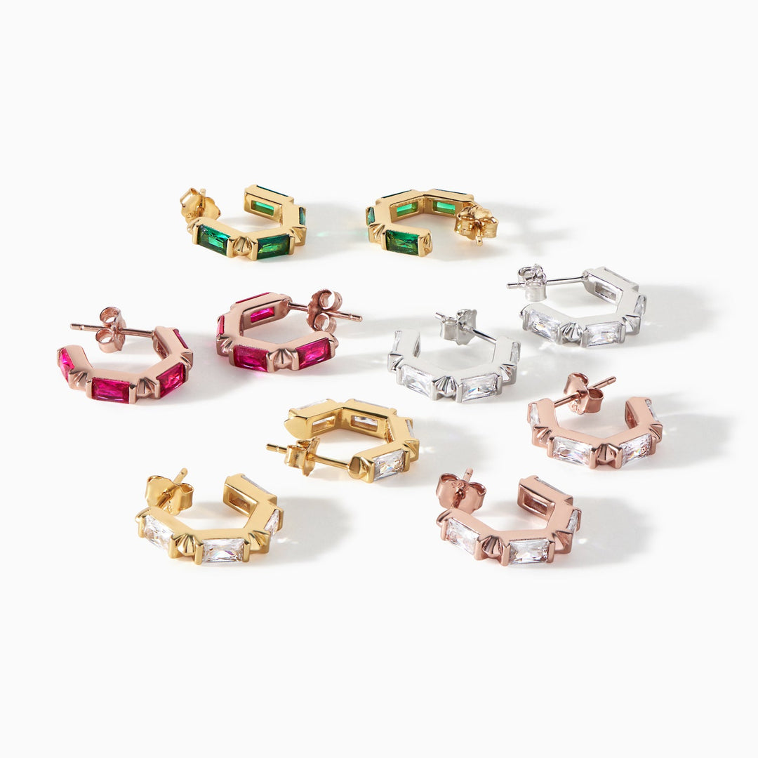 The Claire Hoop Earrings - Huggie