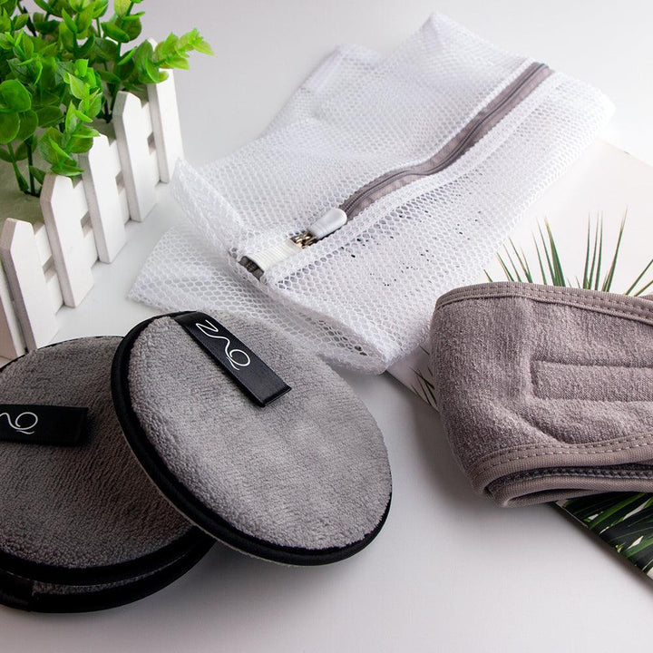 ZAQ Reusable Makeup Remover Pads 4pack with Spa facial Headband by ZAQ Skin & Body