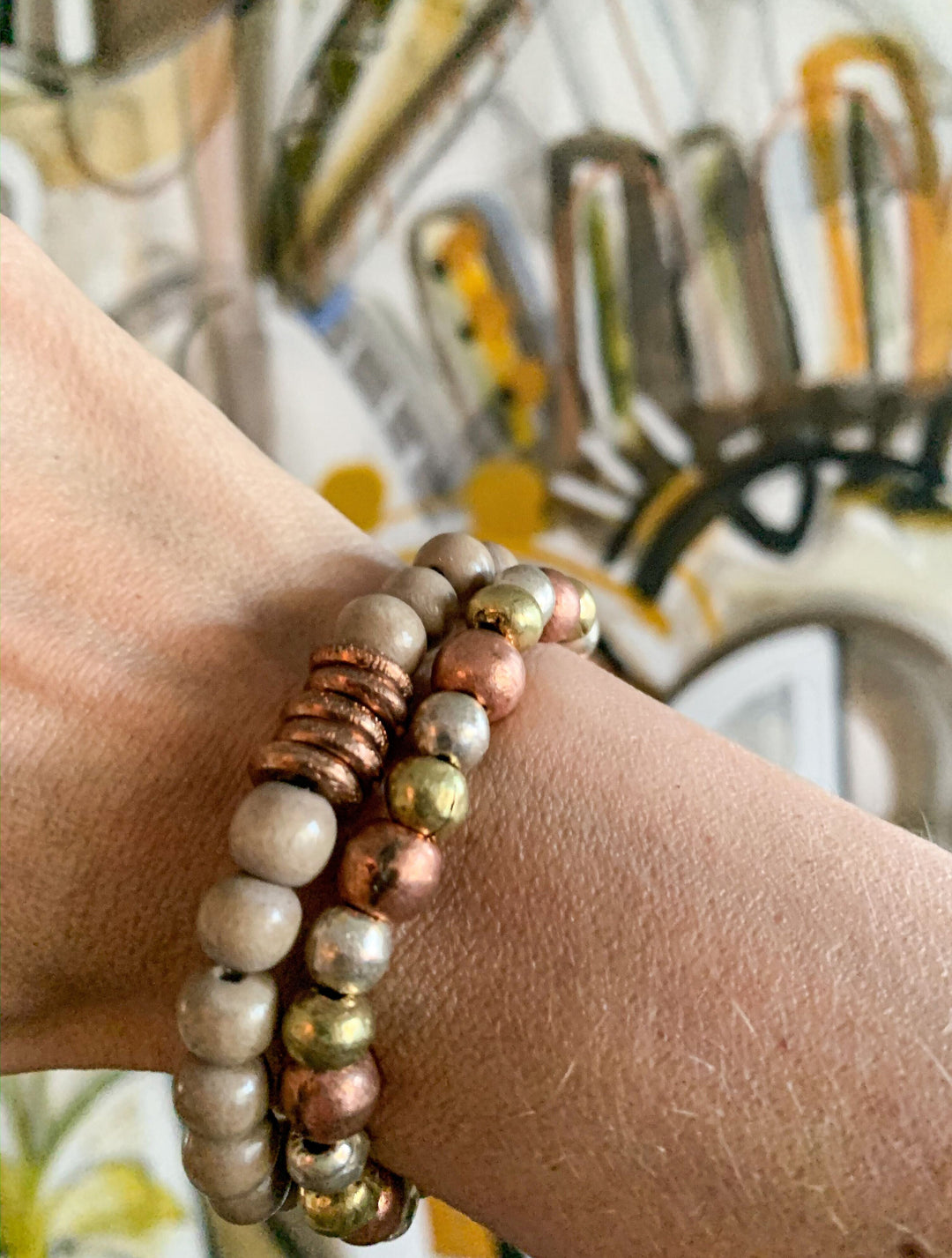 Duo Bracelet Set | Mixed Metal