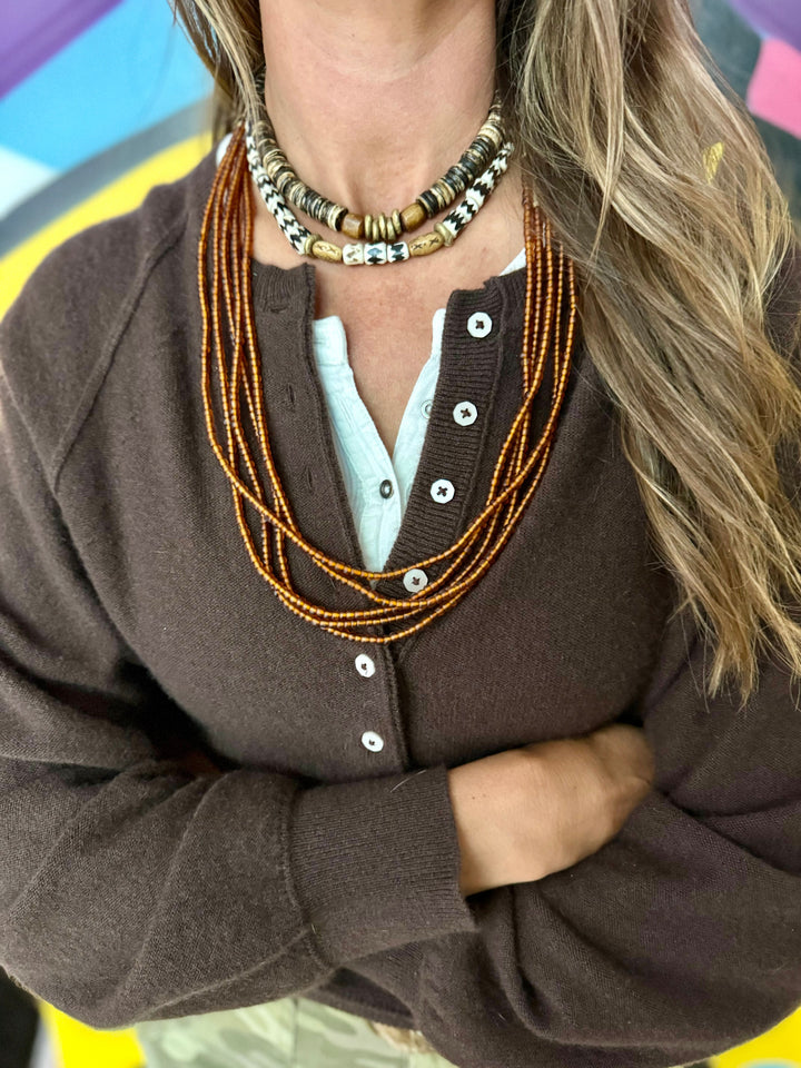 Classic Necklace | Brown