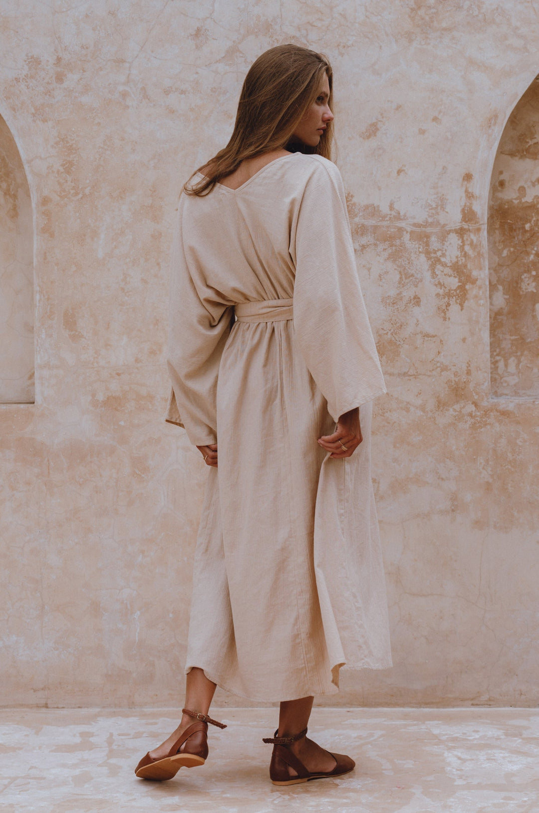 Hana Linen Kimono Dress by Bali Lane