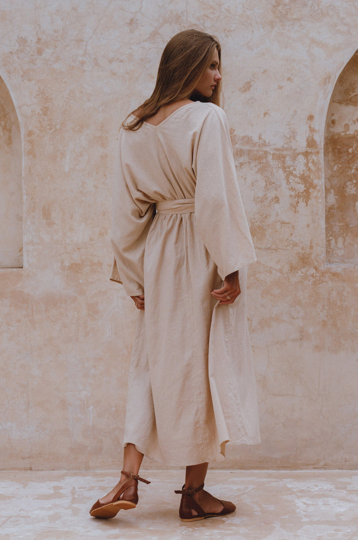Hana Linen Kimono Dress by Bali Lane