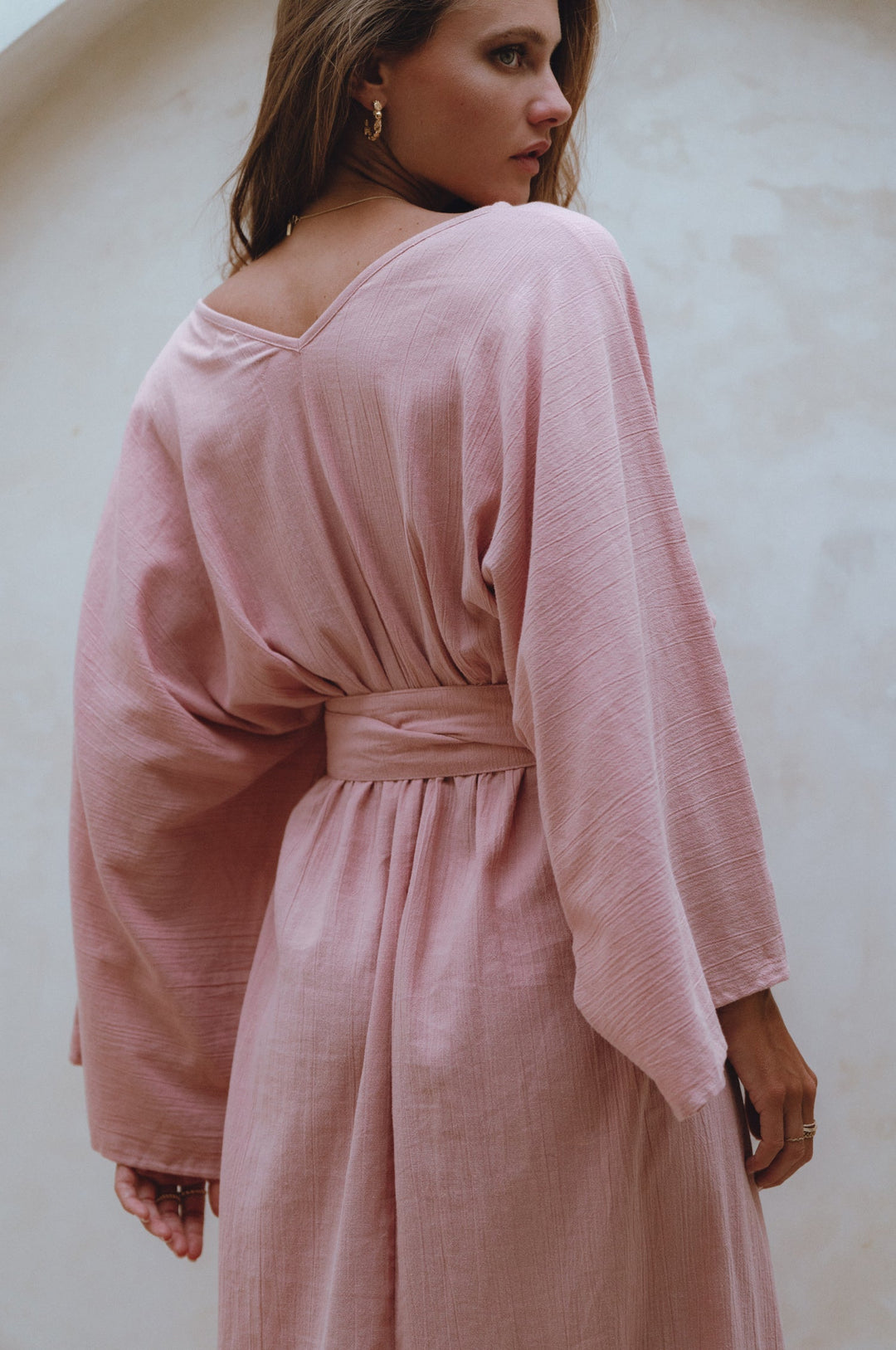 Hana Linen Kimono Dress by Bali Lane