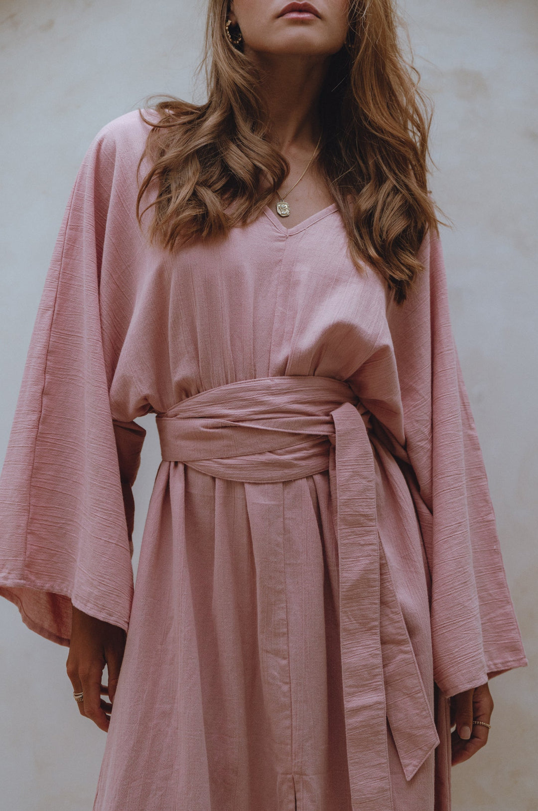 Hana Linen Kimono Dress by Bali Lane