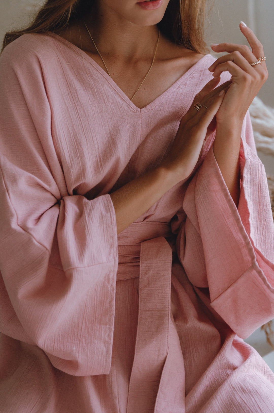 Hana Linen Kimono Dress by Bali Lane