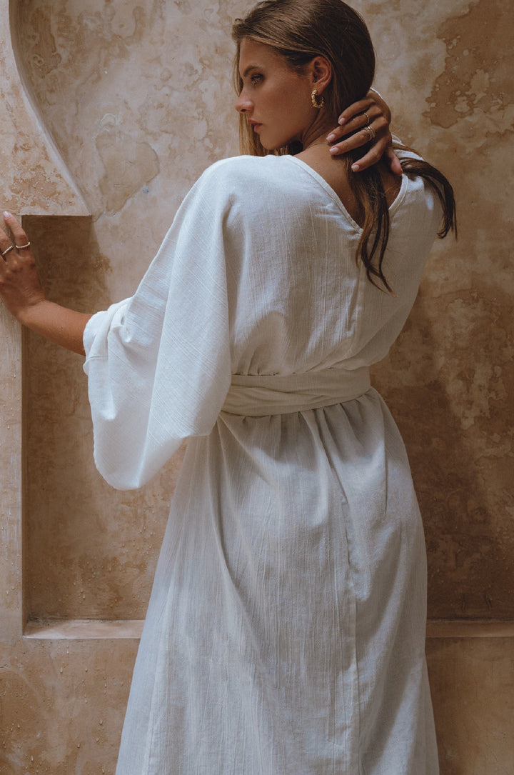 Hana Linen Kimono Dress by Bali Lane