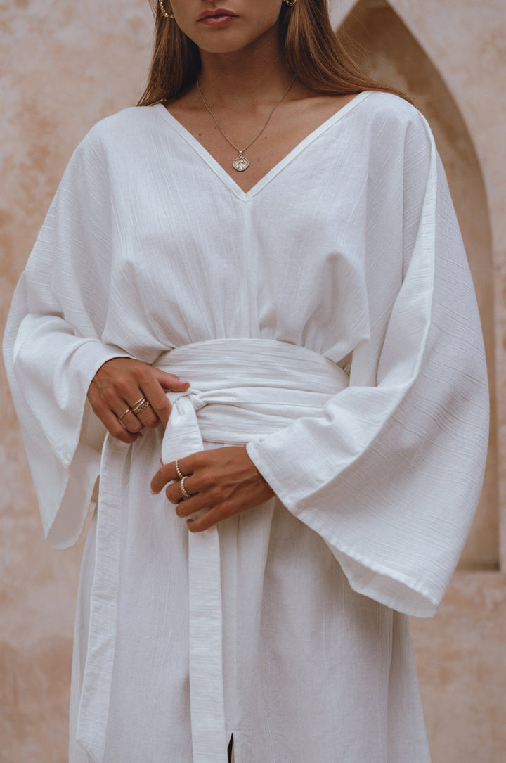 Hana Linen Kimono Dress by Bali Lane