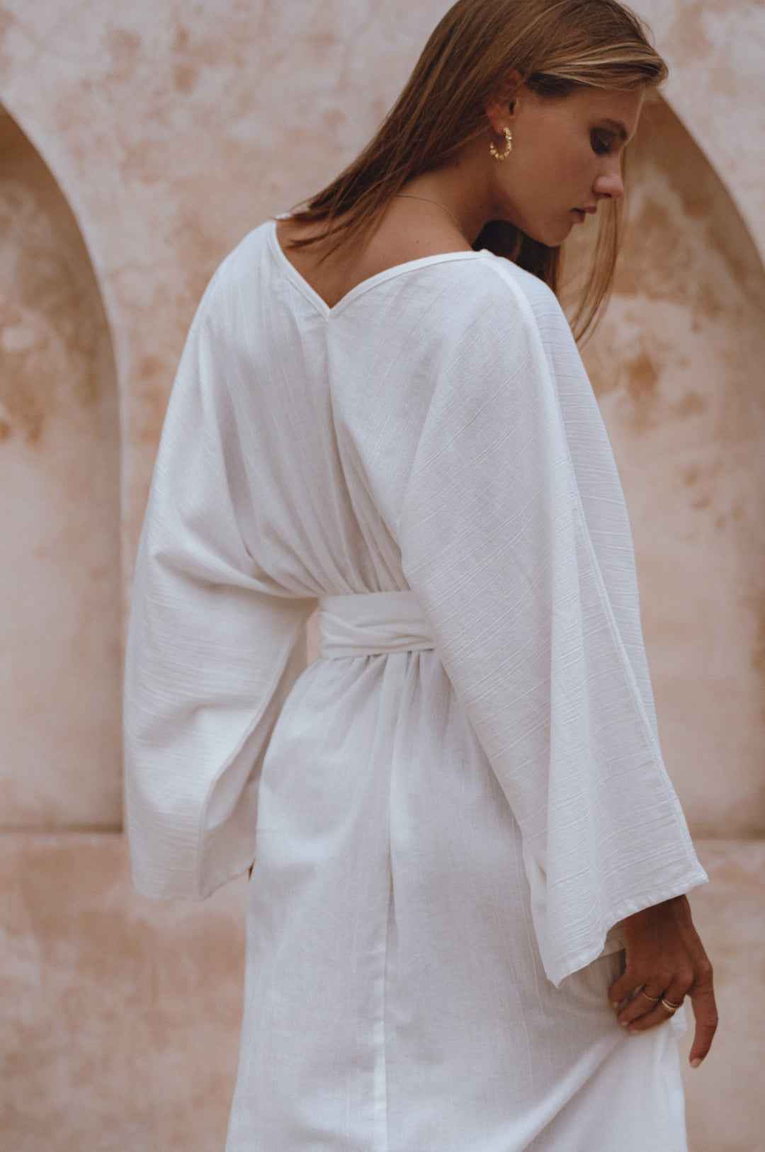Hana Linen Kimono Dress by Bali Lane