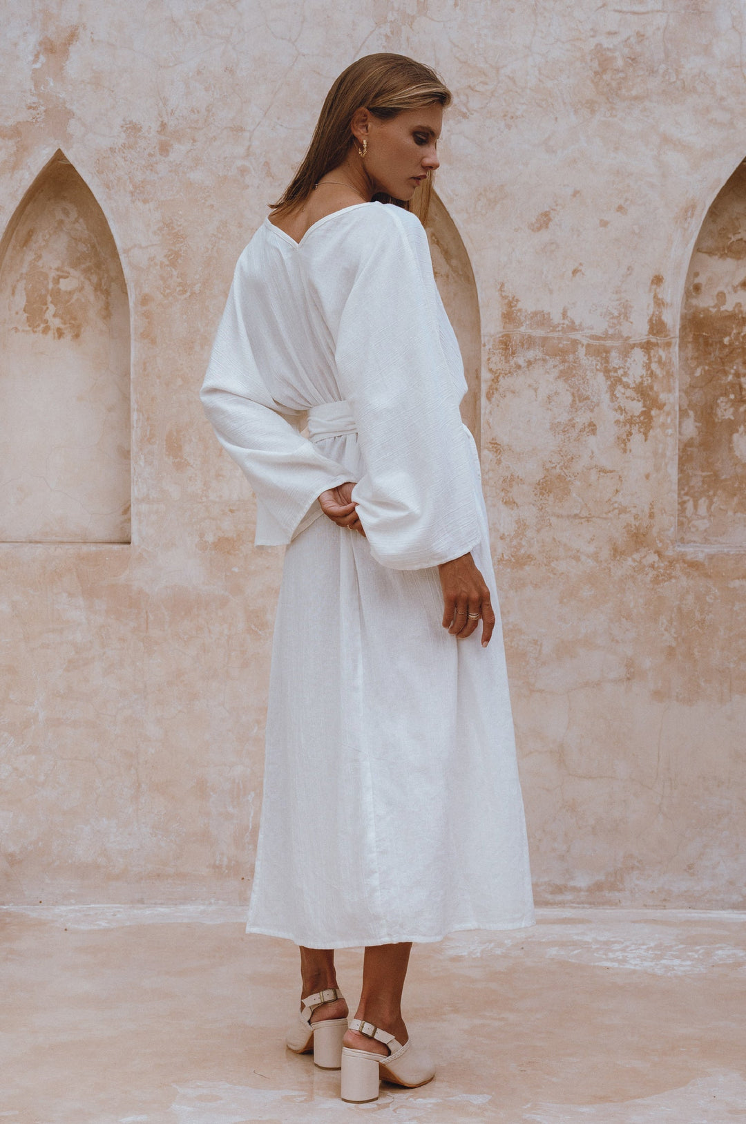 Hana Linen Kimono Dress by Bali Lane