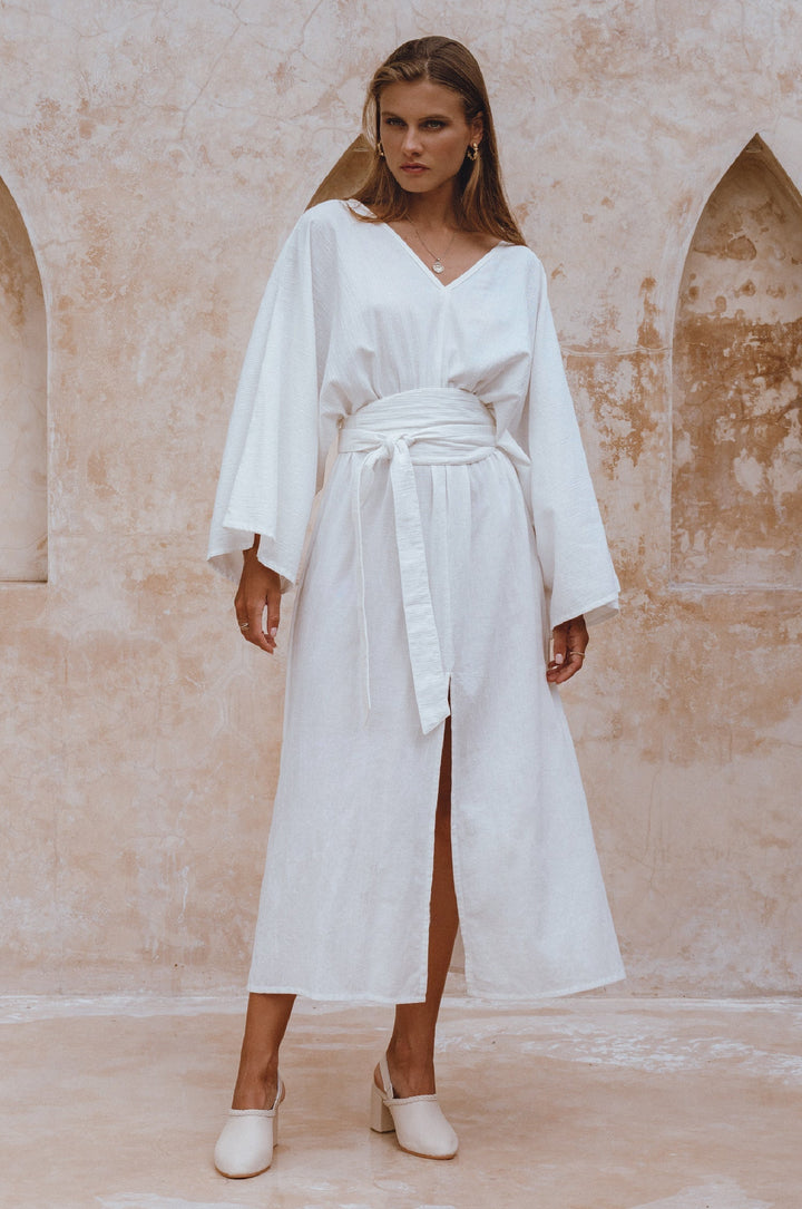 Hana Linen Kimono Dress by Bali Lane