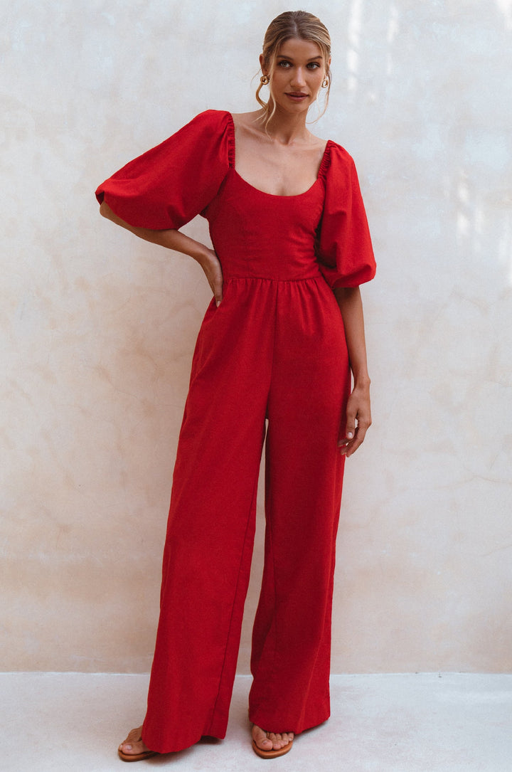 Heaven Bay Linen Jumpsuit by Bali ELF
