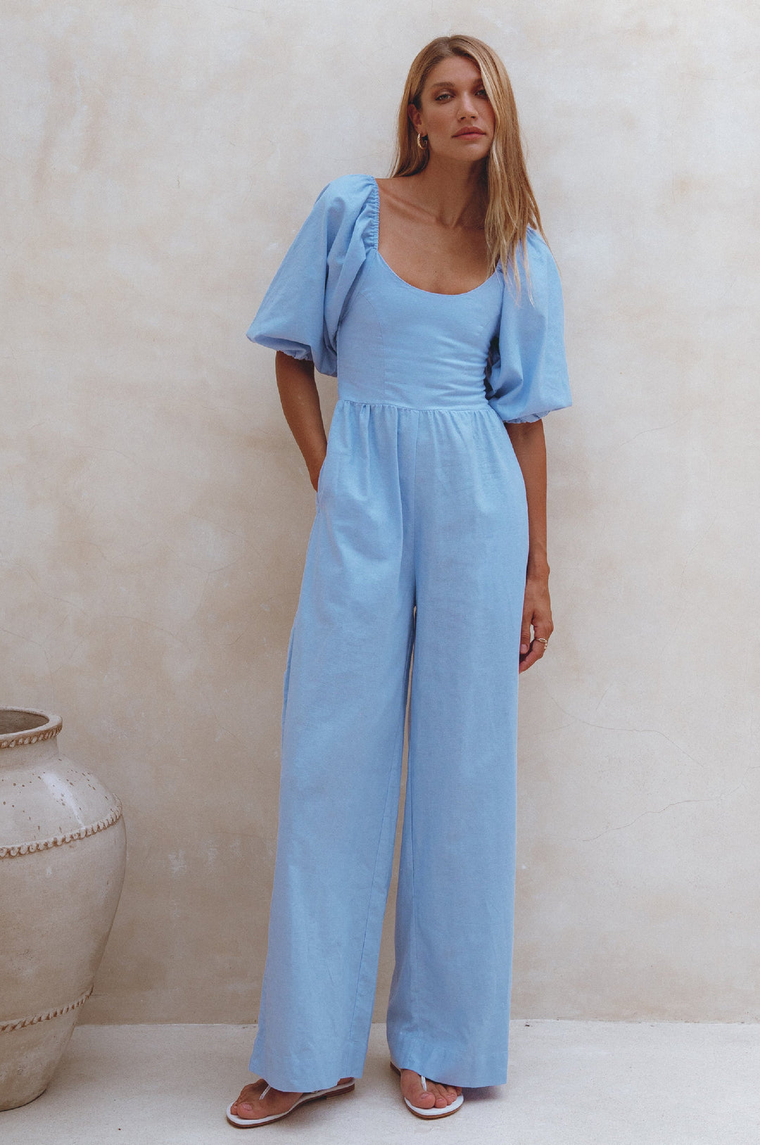 Heaven Bay Linen Jumpsuit by Bali ELF