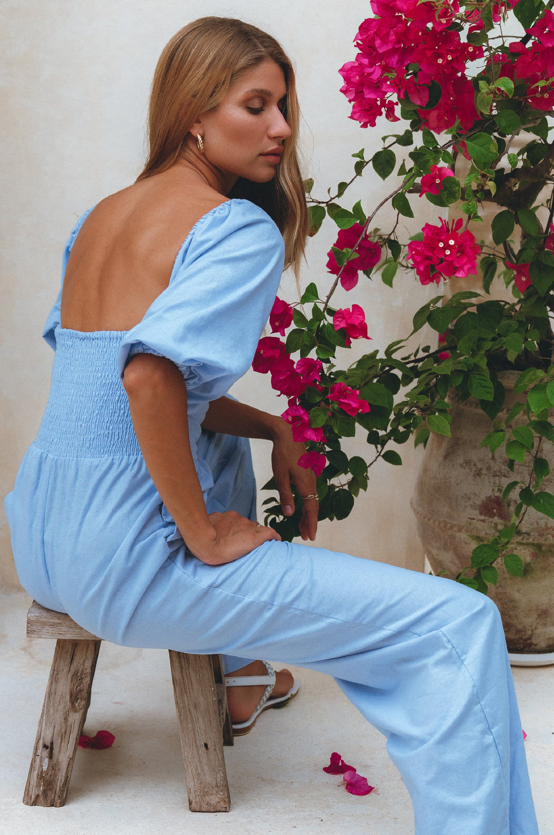 Heaven Bay Linen Jumpsuit by Bali ELF