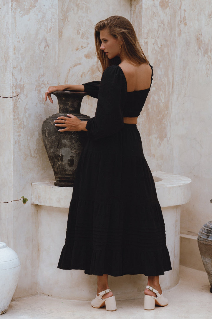 Helsa Long Sleeve Linen Top by Bali Lane