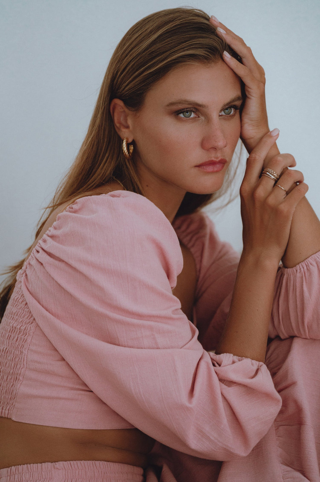 Helsa Long Sleeve Linen Top by Bali Lane