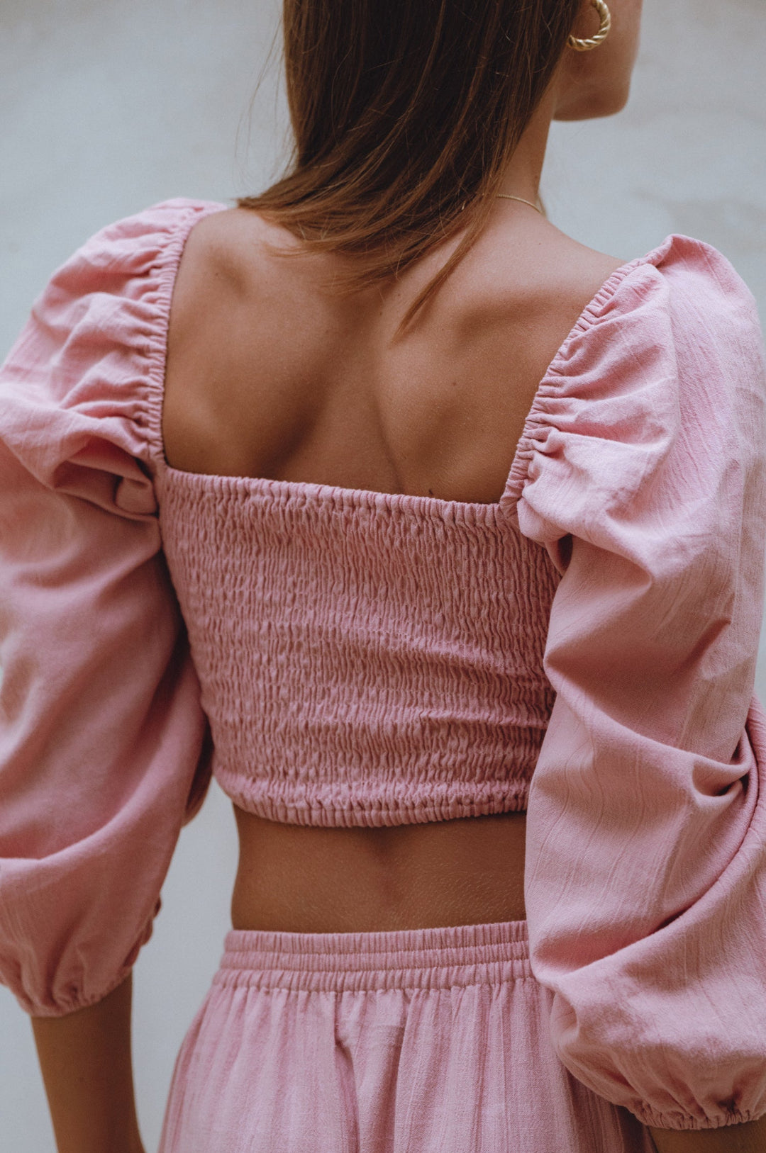 Helsa Long Sleeve Linen Top by Bali Lane