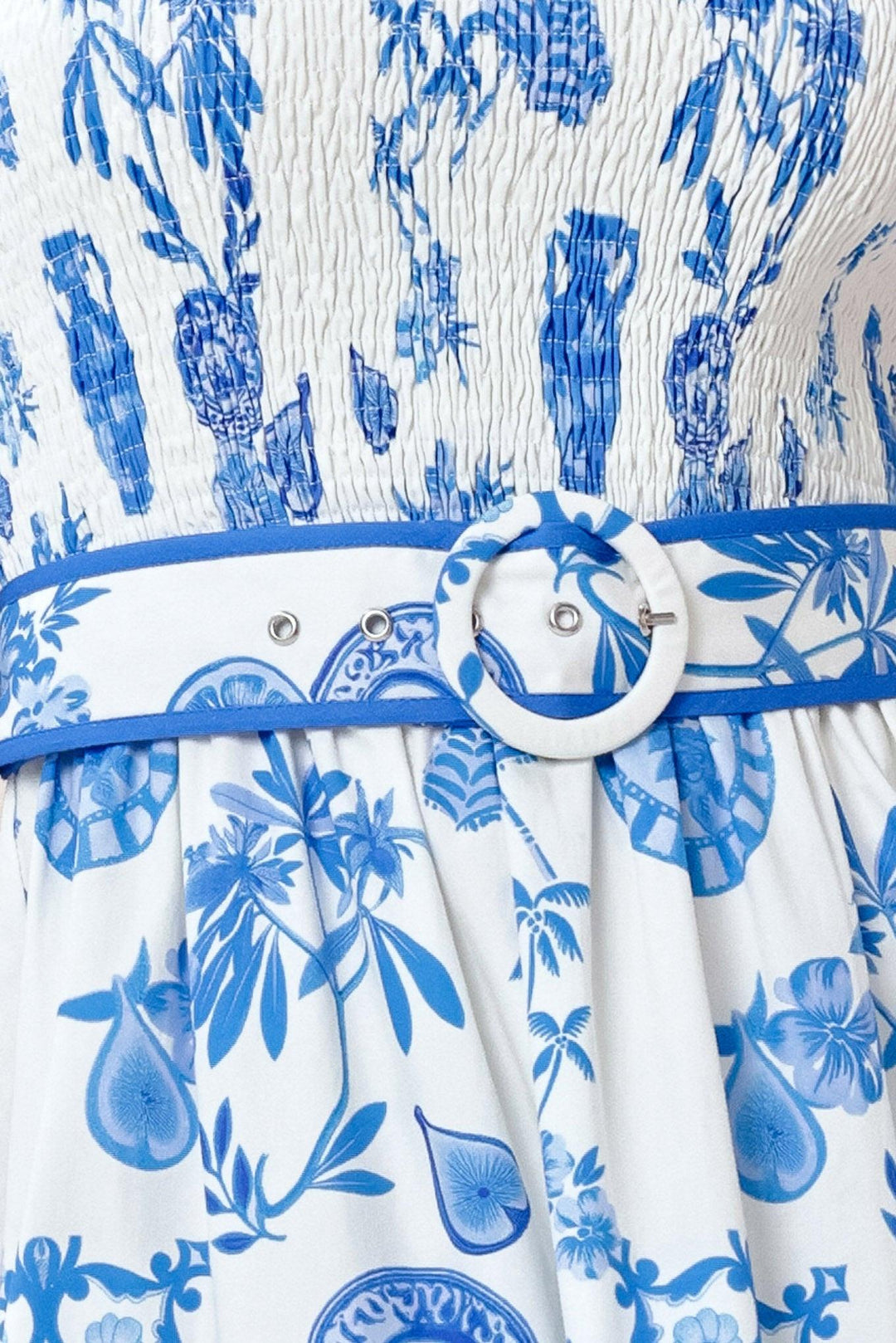 SANTORINI DREAM WOVEN MAXI DRESS