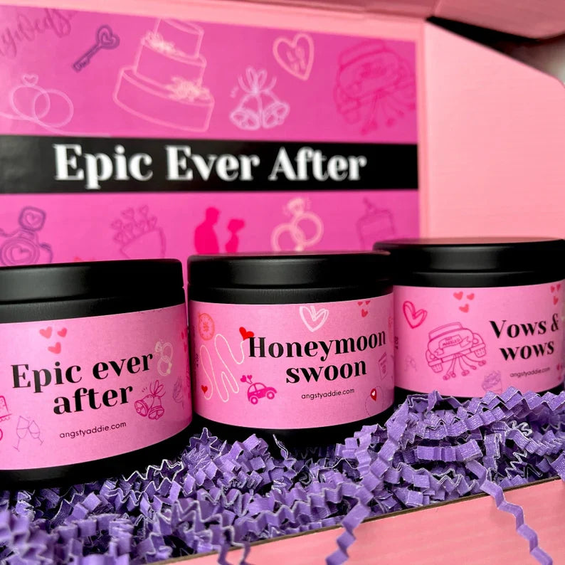 Epic Ever After bridal gift box set by Angsty Addie