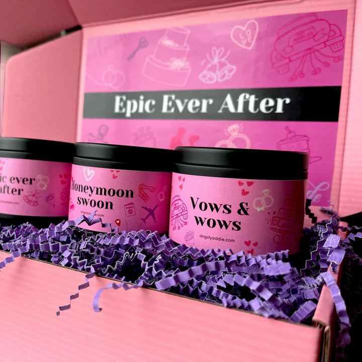 Epic Ever After bridal gift box set by Angsty Addie