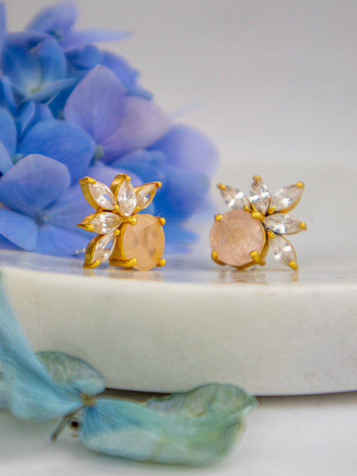 Blooming Fan Studs by Ash & Rose