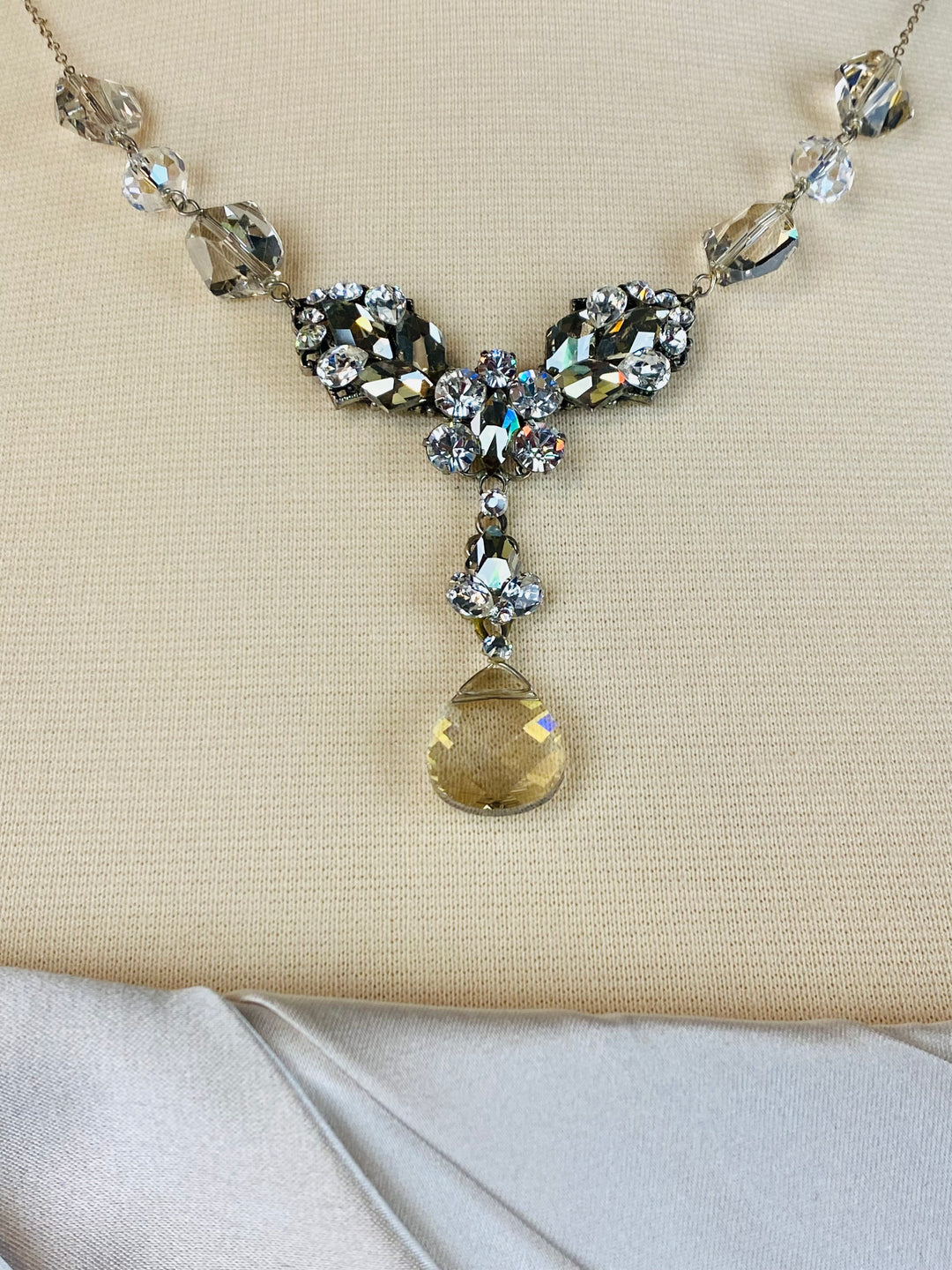 Crystal Lariat Necklace by Erin Cole