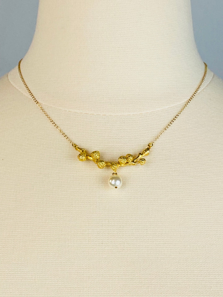 Gold Branch Necklace by Erin Cole