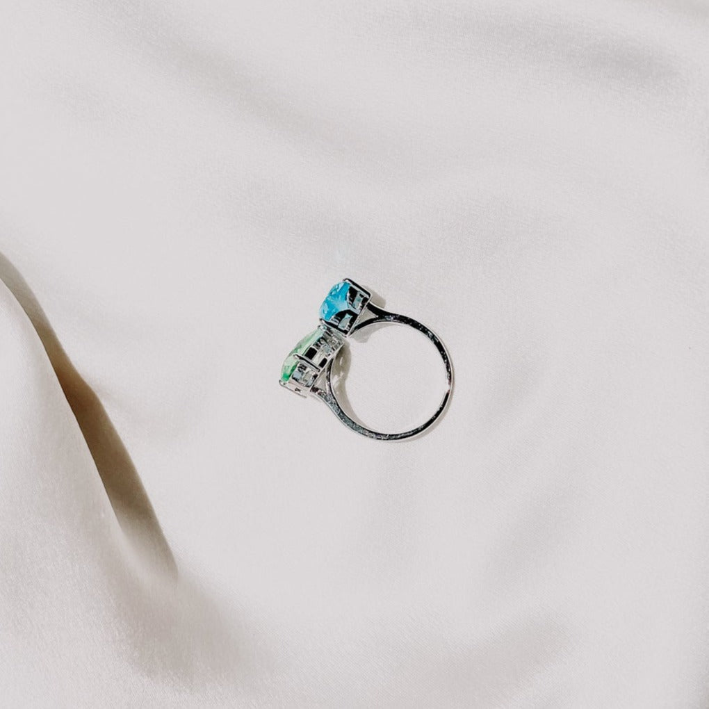 Love Like This Heart Ring (Sky Blue Platinum)
