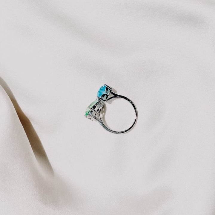 Love Like This Heart Ring (Sky Blue Platinum)