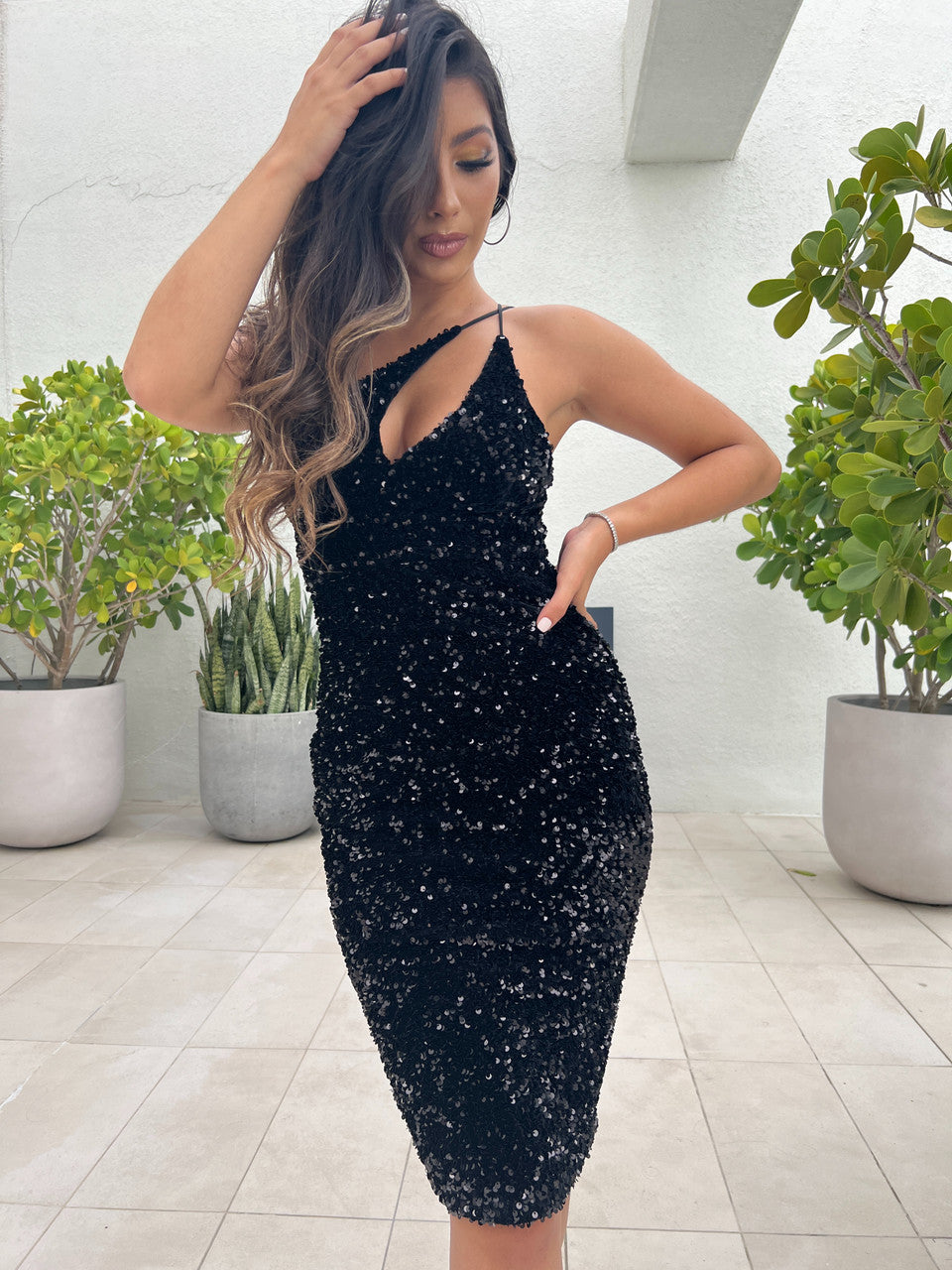 Venice MIDI Dress - Black - FINAL SALE