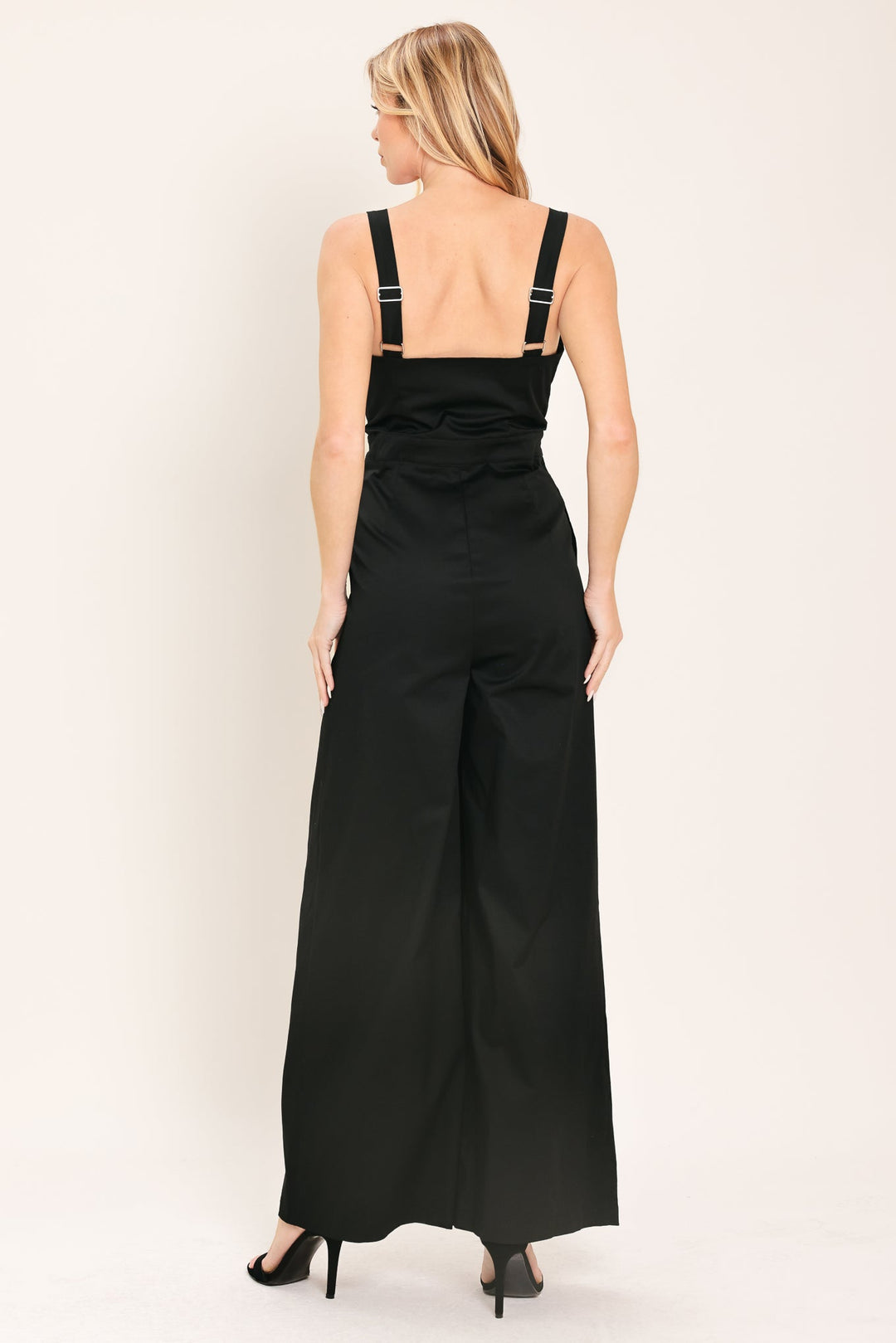 BLACK TIE ROMANCE WOVEN JUMPSUIT