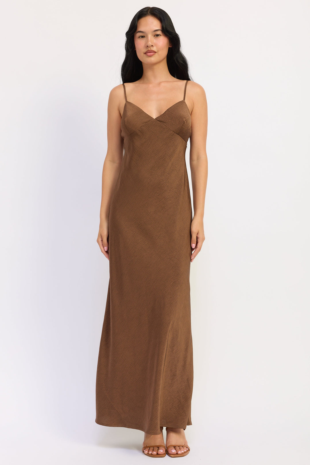 Amara Satin Maxi Dress