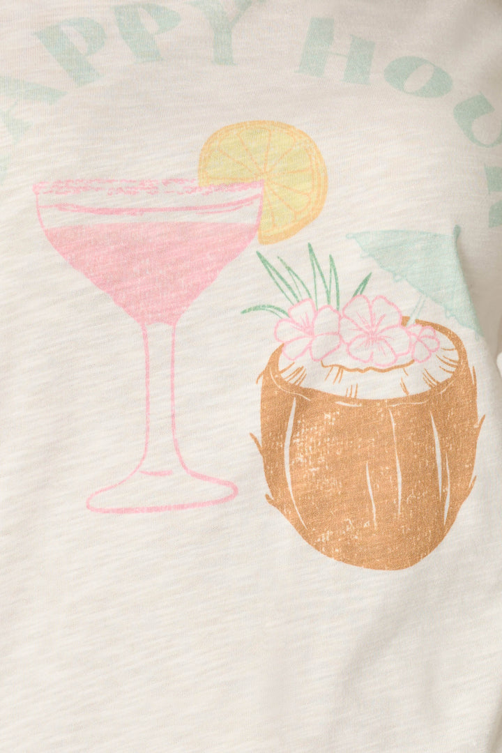 It's Five O'clock Somewhere "Happy Hour" Graphic T-Shirt