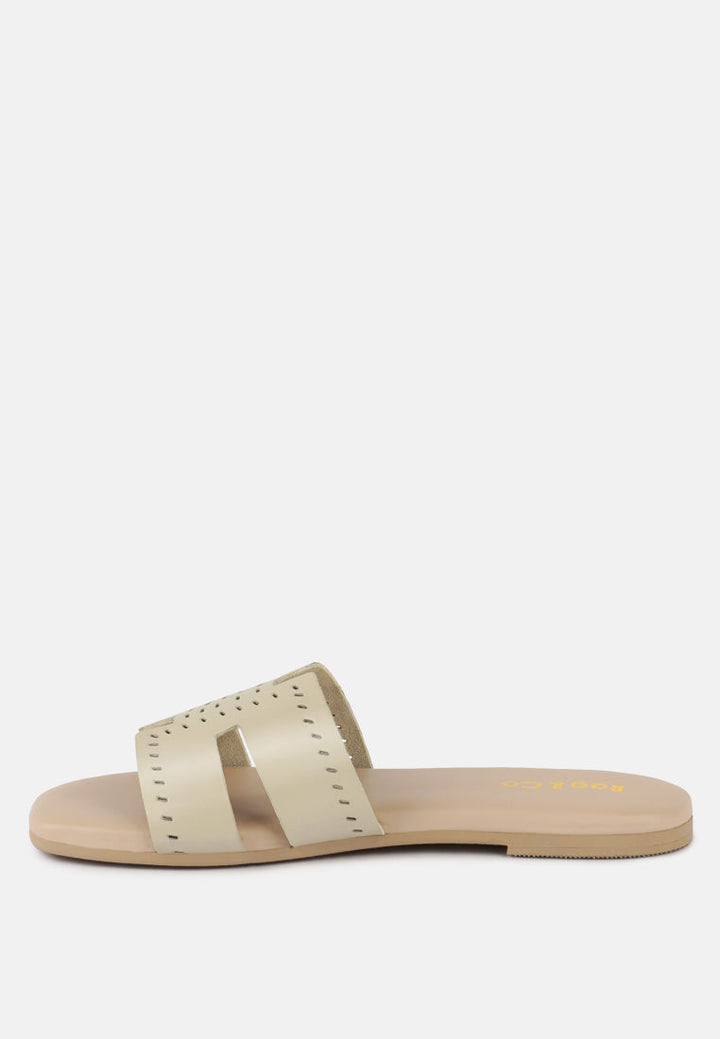 ivanka cut out slip on sandals by London Rag