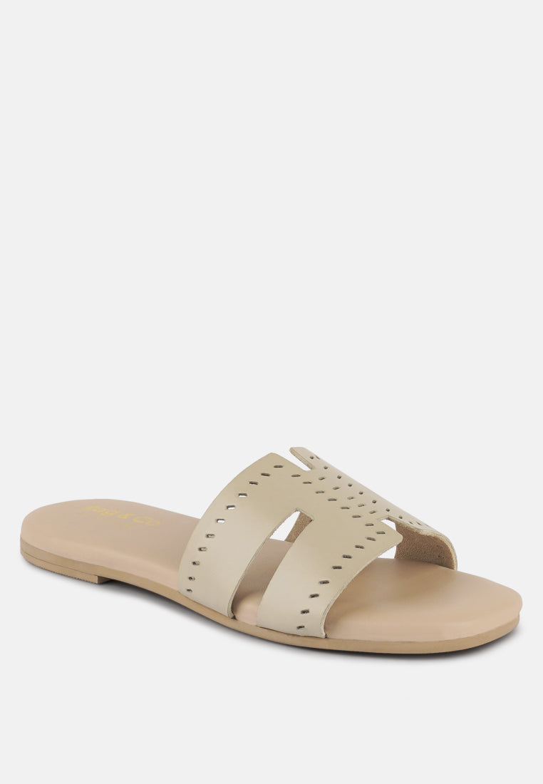 ivanka cut out slip on sandals by London Rag
