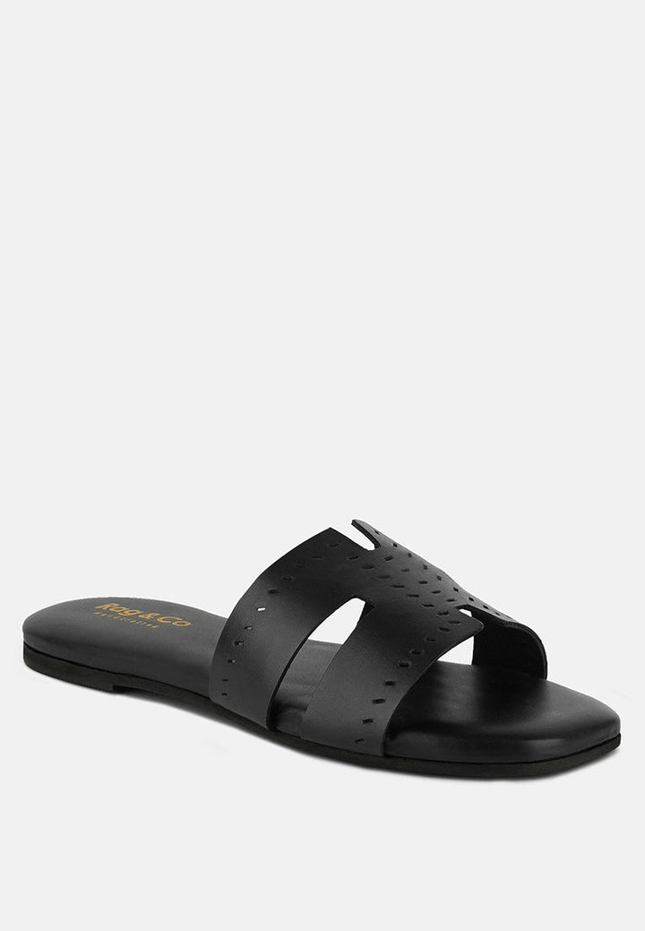 ivanka cut out slip on sandals by London Rag