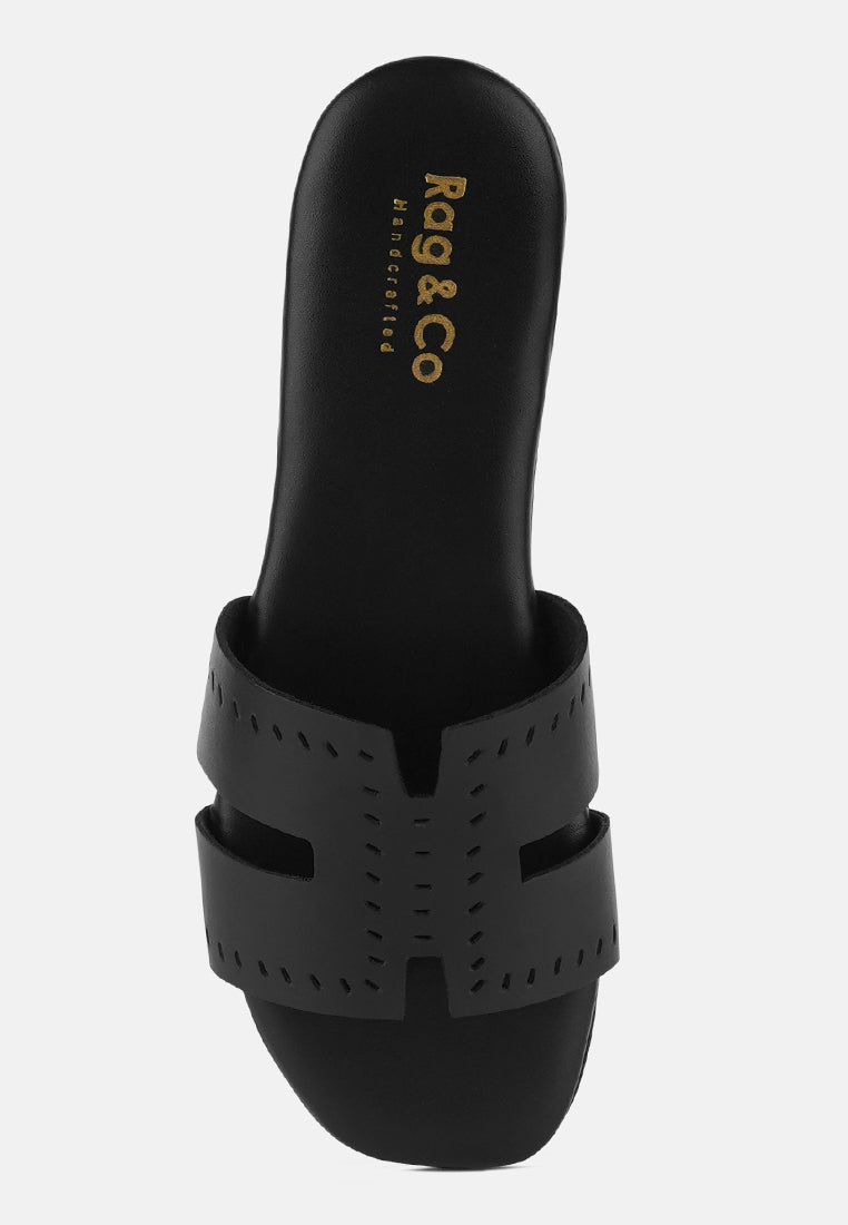 ivanka cut out slip on sandals by London Rag