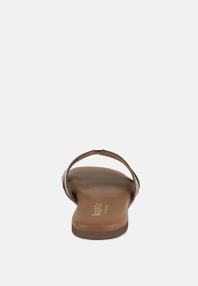 ivanka cut out slip on sandals by London Rag