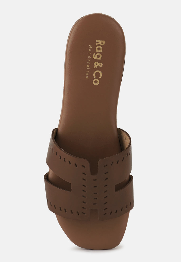 ivanka cut out slip on sandals by London Rag