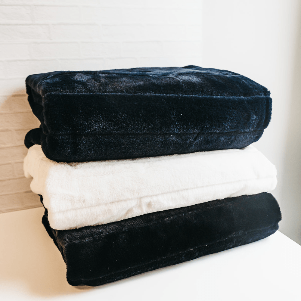 Luxe Faux Fur Throw Blanket by Giften Market