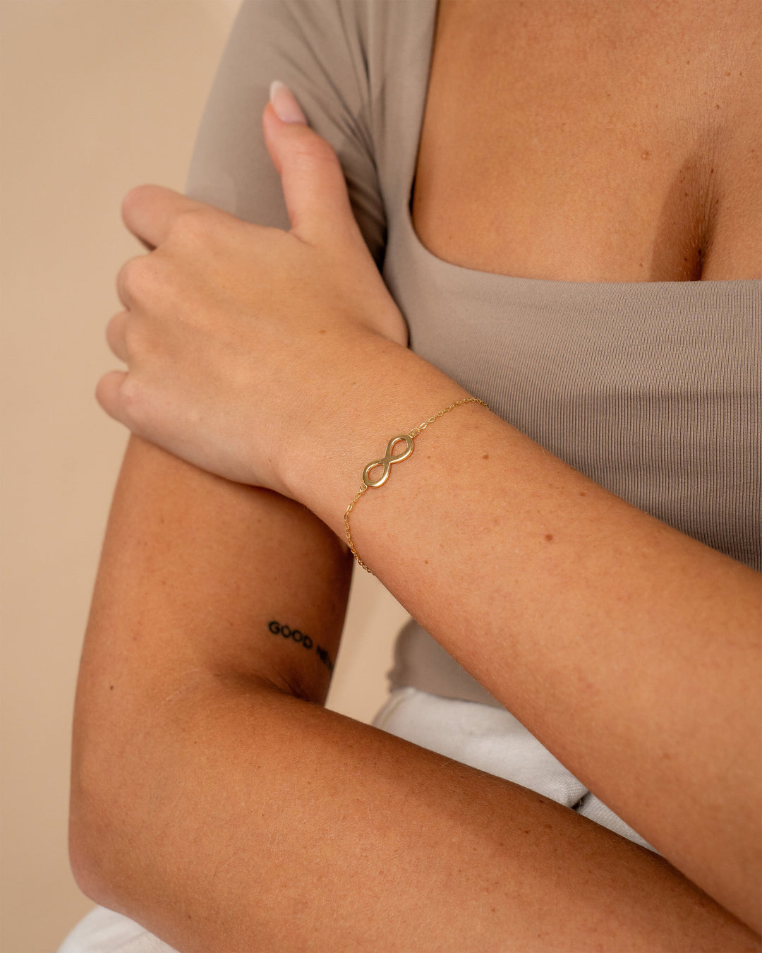 Sterling Silver Delicate Infinity Bracelet by Sterling Forever