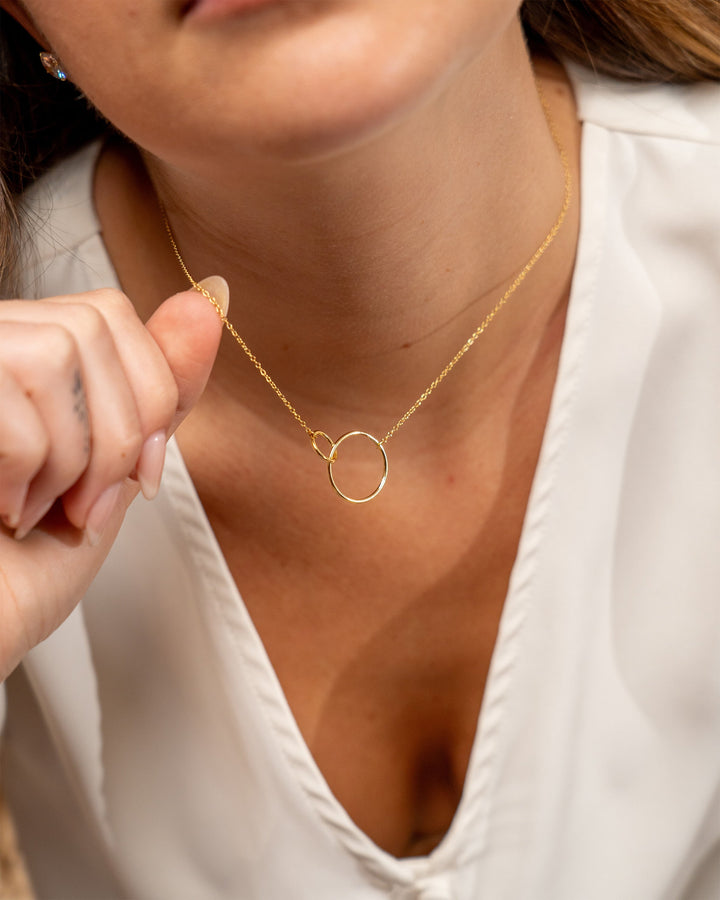 Interlocking Open Circle Pendant