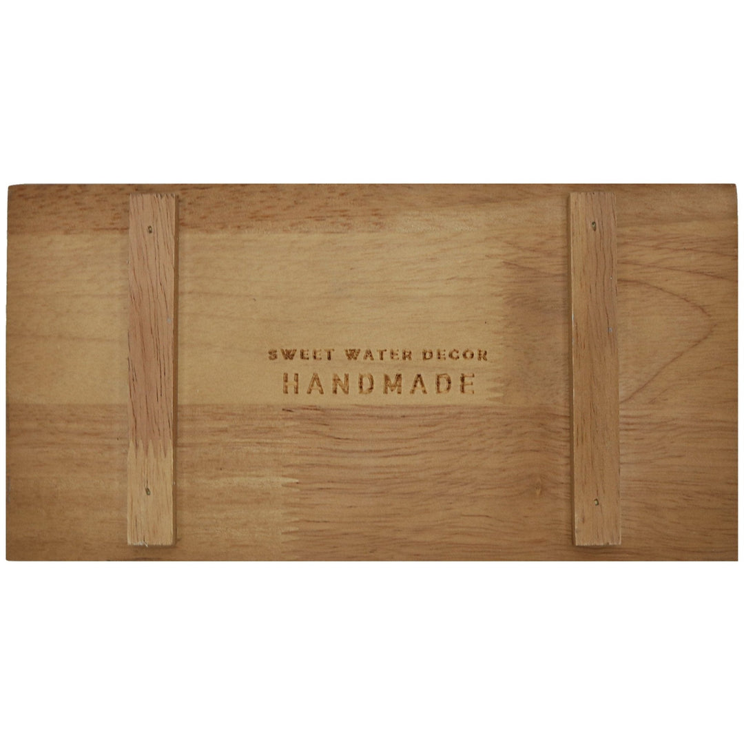 Natural Rectangular Wood Tray by Sweet Water Decor