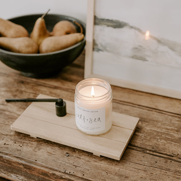 Natural Rectangular Wood Tray by Sweet Water Decor