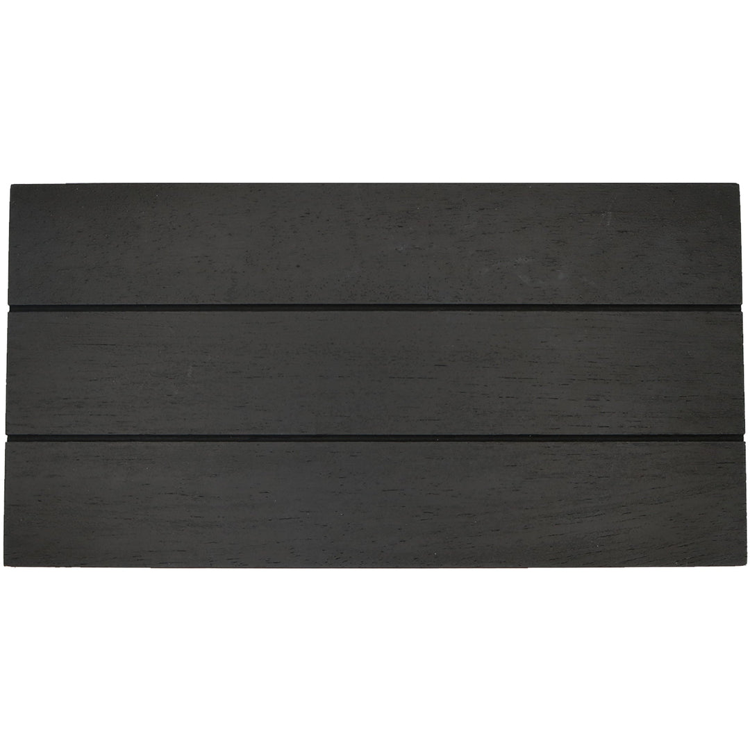 Black Rectangular Wood Tray by Sweet Water Decor