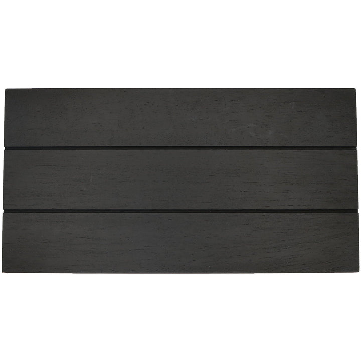Black Rectangular Wood Tray by Sweet Water Decor